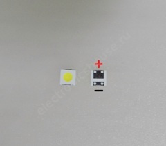 3535 2 W 6 V TV подсветка SMD LED холодный белый